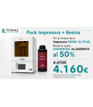 PACK IMPRESIÓN - IMPRESORA PHROZEN 3D SONIC XL PLUS + RESINA DENTAL CROWNTEC