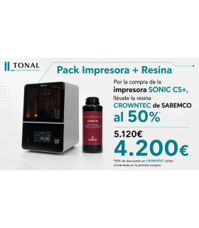 PACK IMPRESIÓN - IMPRESORA PHROZEN 3D SONIC CS PLUS + RESINA DENTAL CROWNTEC