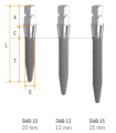 SD SQUARE HEAD Ø 2.1 mm