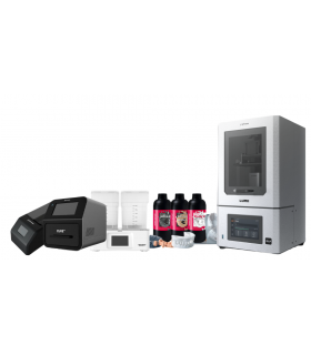 Full Solution: Lumii Printer + Wash + Mixer & ResinStudy Model, Water Washable, Orthomodel